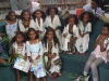 Girls celebrating Ashenda in their new library.