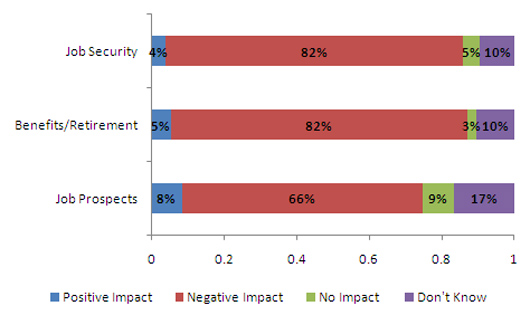 Chart 5. What type of impact do you think privatization would have on the following items?