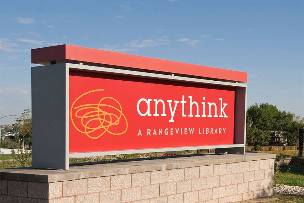 Anythink sign