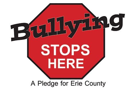This logo is used by Buffalo and Erie County (N.Y.) Public Library to brand its anti-bullying banners and posters for easy recognition by the public.