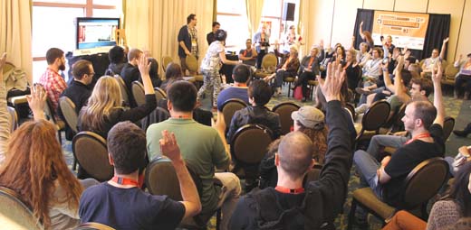 Participant enthusiasm is evident in “Libraries: The Ultimate Playground,”one of the Core Conversations that have become a hallmark of SXSW.