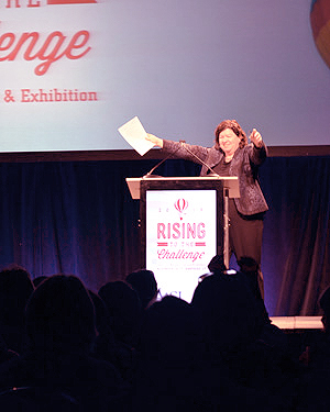 AASL President Gail Dickinson at the Opening General Session. Photo: Keith Johnston