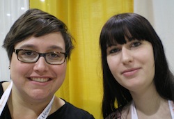The author (left) and Julia Frankosky, résumé reviewer, at the JobLIST critique