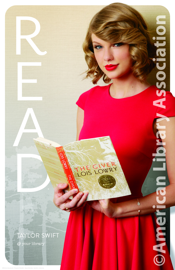 Taylor Swift para campanha de incentivo à leitura da Associação Americana de Bibliotecas (2014)