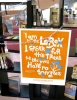 One of the official ALA OIF Banned Books Week posters and chains adorn a book display at Arlington (Va.) Public Library’s Central Library. 