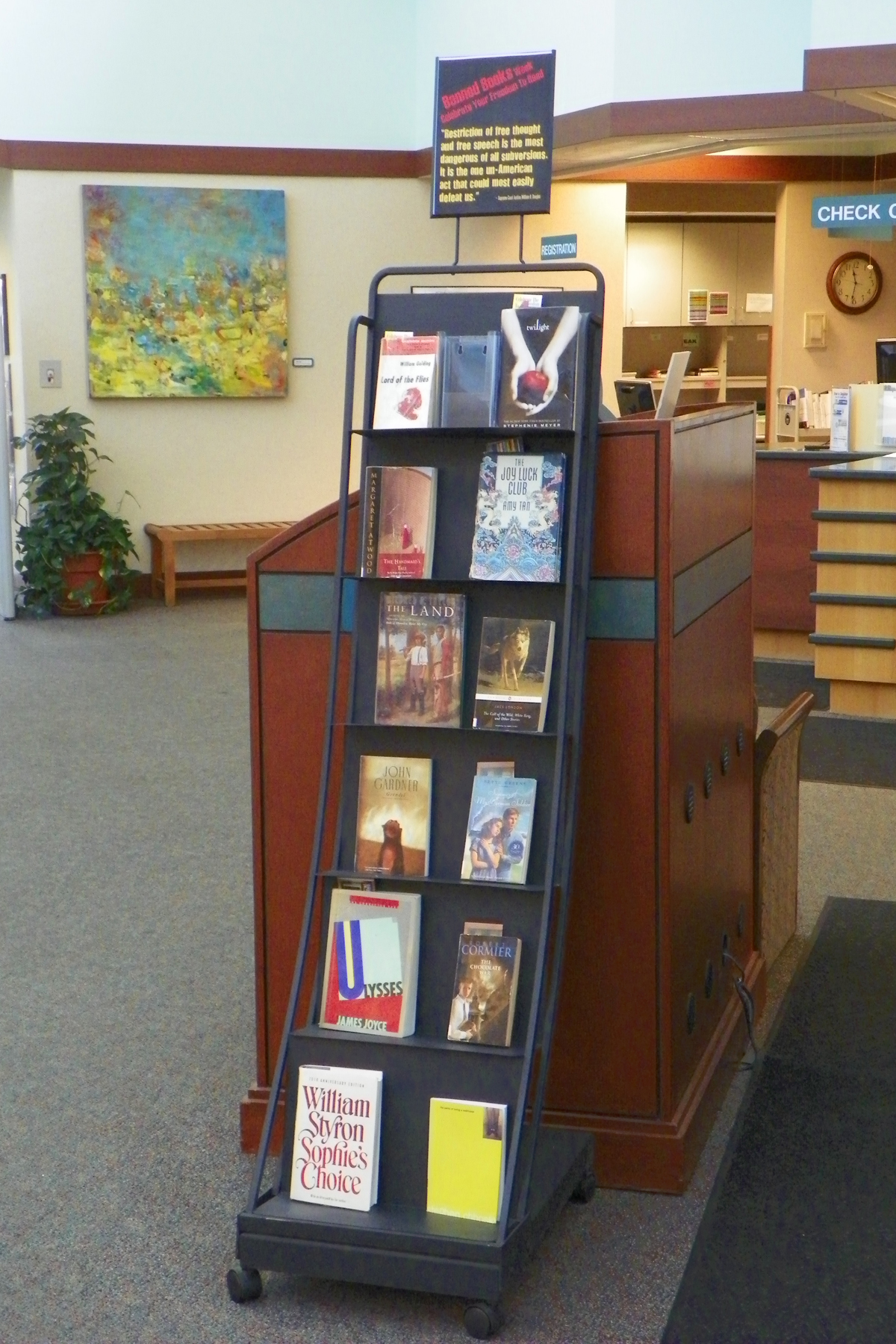 Reading picks in honor of the week-long BBW observance are on display at Lake Villa (Ill.) Public Library.