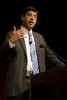 Author Atul Gawande, M.D. tells a story as part of the Sunrise Speaker series. 