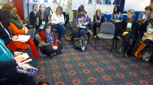 Part of the Guerrilla Storytime crowd. Photo by Angie Manfredi.