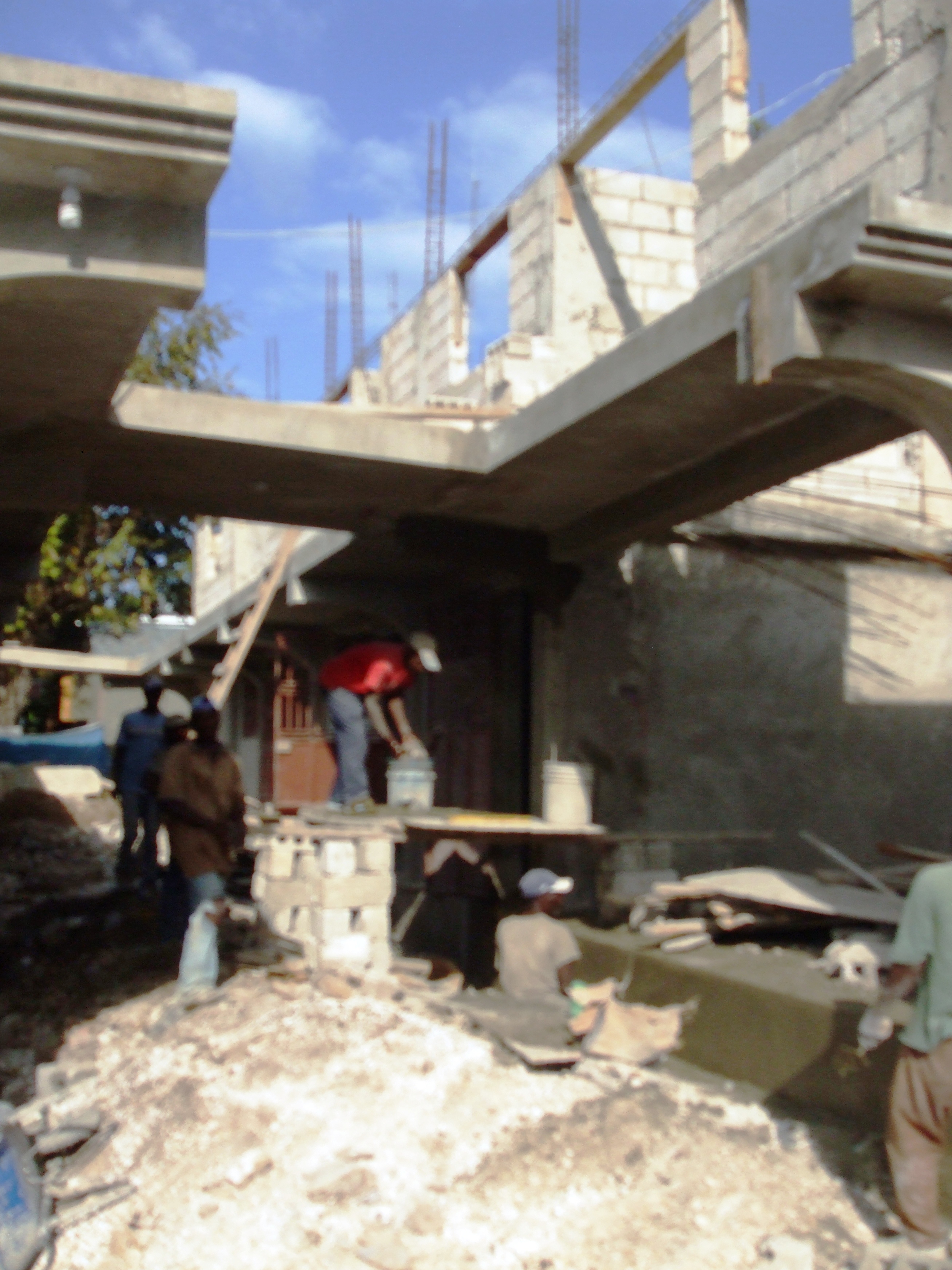 Construction of a new school in Petit-Goâve is well underway, thanks to the efforts of the Haiti Project at New Trier High School in Illinois.