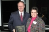 Jim Rettig,  ALA immediate past president, and winner Carolyn Wheeler, media specialist at the Conant Elementary School in Bloomfield Hills, Michigan and youth services librarian at the Rochester Hills Public Library Rochester, Michigan.