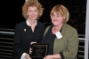 ALA President-elect Roberta Stevens and winner Lucy Hansen, lead librarian, South Texas Independent School District, Biblioteca Las Américas, Mercedes, Texas.