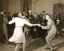 Smith Street USO Club for African Americans, Norfolk, Virginia, World War II.