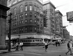 The Monticello Hotel, 108 East City Hall Ave., Norfolk, Virginia, circa 1950.