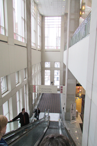 Escalator down to hall of the 100s