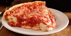 A slice of pizza at Lou Malnati's; photo: Lou Malnati's