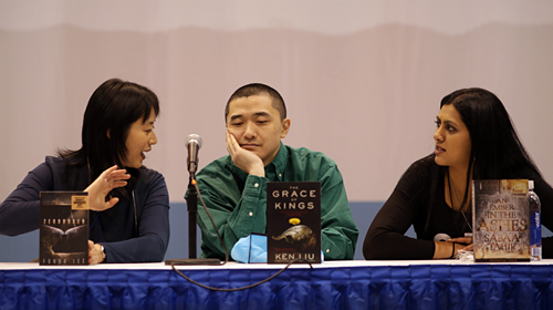 Fonda Lee, Ken Liu, and Sabaa Tahir