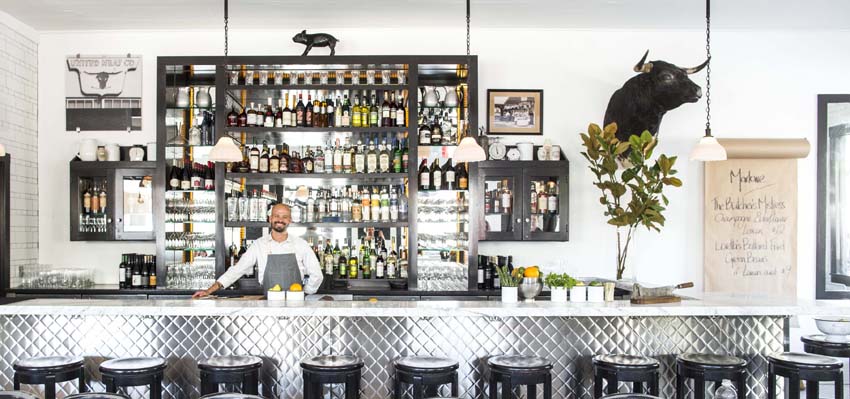 The bar at Marlowe. Photo: Eric Wolfinger