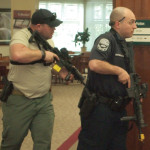Scott County (Ky.) conducted a simulation of an active shooter event in their library, producing a video. (Photo: Georgetown [Ky.] Police Department)
