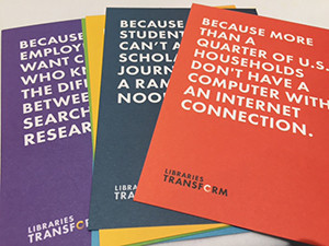 Postcards for Libraries Transform campaign