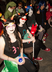 Attendees gather for the 2014 ToshoCon, an annual teen anime convention presented by Salt Lake County (Utah) Library Services.