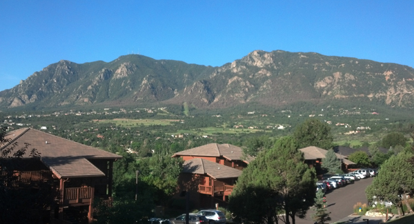 The view from Cheyenne Mountain Resort, Colorado Springs, Colo. (Photo by James LaRue)