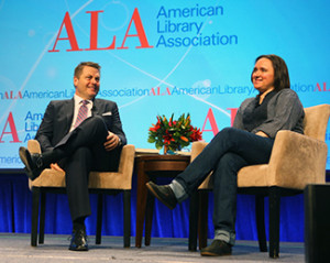 Humorists Nick Offerman and Sarah Vowell. Photo: Curtis Compton