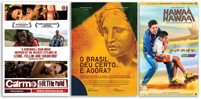 Films offered by Digitalia Film Library (left, center) and India for Everyone (right).