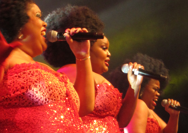 Cape Town singing group 3 Tons of Fun perform at IFLA's World Library and Information Congress, August 18, 2015.