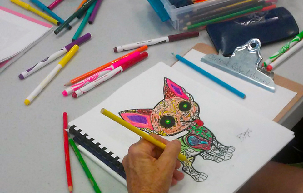 Coloring Book Clubs Cross the Line into Libraries American Libraries