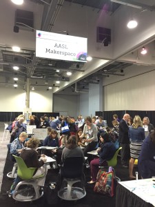 Makerspace in Exhibit Hall at AASL 2015