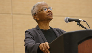 Mary Frances Berry at the Dr. Martin Luther King Jr. Sunrise Celebration in Boston.