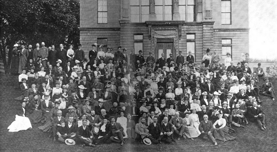 ALA members attending the Annual Conference in Montreal made a side trip to McGill University, where they posed for this photo on June 9, 1900.
