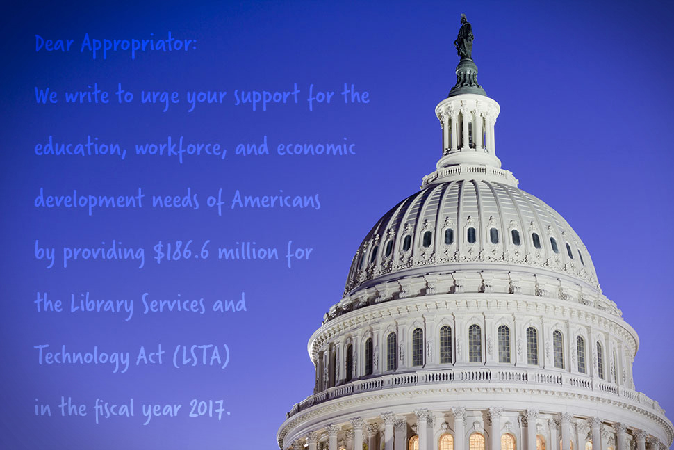 Help preserve funding for the LSTA and IAL