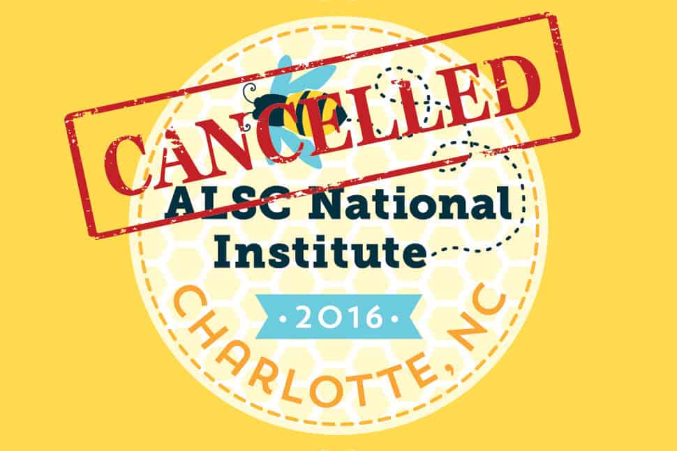 ALSC National Institute cancelled