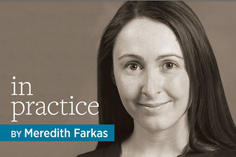 In Practice by Meredith Farkas