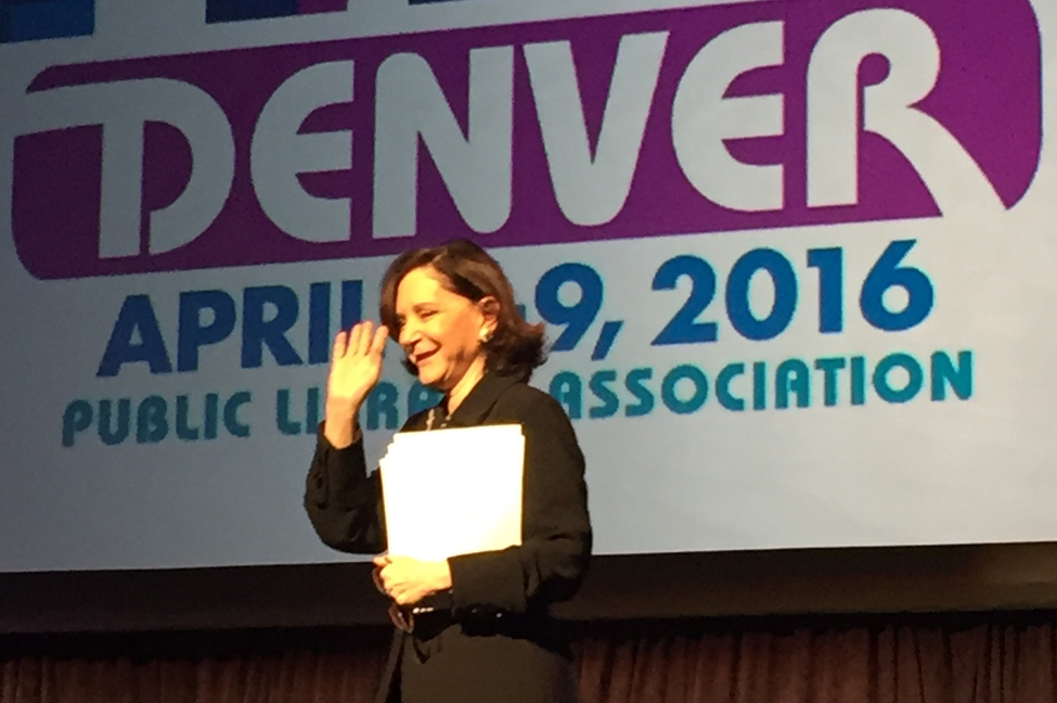Psychologist, author, and MIT professor Sherry Turkle encouraged attendees at the Public Library Association 2016 conference in Denver to put down their phones in favor of face-to-face conversation.
