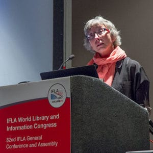 Jeanne Drewes, chief of binding and collections care at the Library of Congress