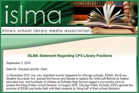 Detail of statement from Illinois School Library Media Association
