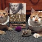 At Centre County (Pa.) Library and Historical Museum, librarian Lisa Shaffer posts pictures of her cats to the library's Facebook and Twitter accounts for “Saturday Caturday.” Here, Marmie and Horatio celebrate Shakespeare’s birthday.