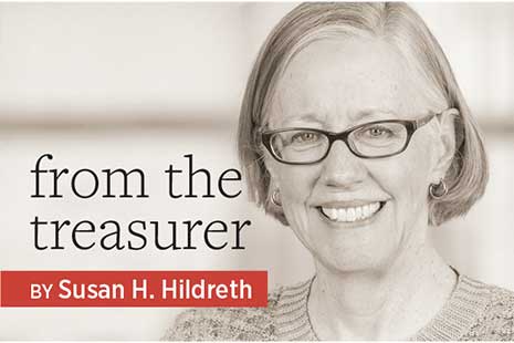 From the Treasurer Susan H. Hildreth