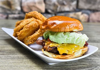 Smokehouse burger at Meehan’s Public House