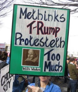 A sign from the Women's March in Atlanta.