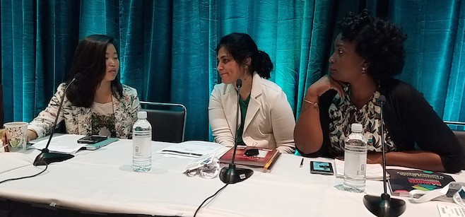 Charlotte Roh, Isha Lee, and Darlene Gillard