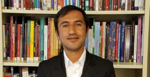 Hamayoun Ghafoori, assistant library director of the American University of Afghanistan.