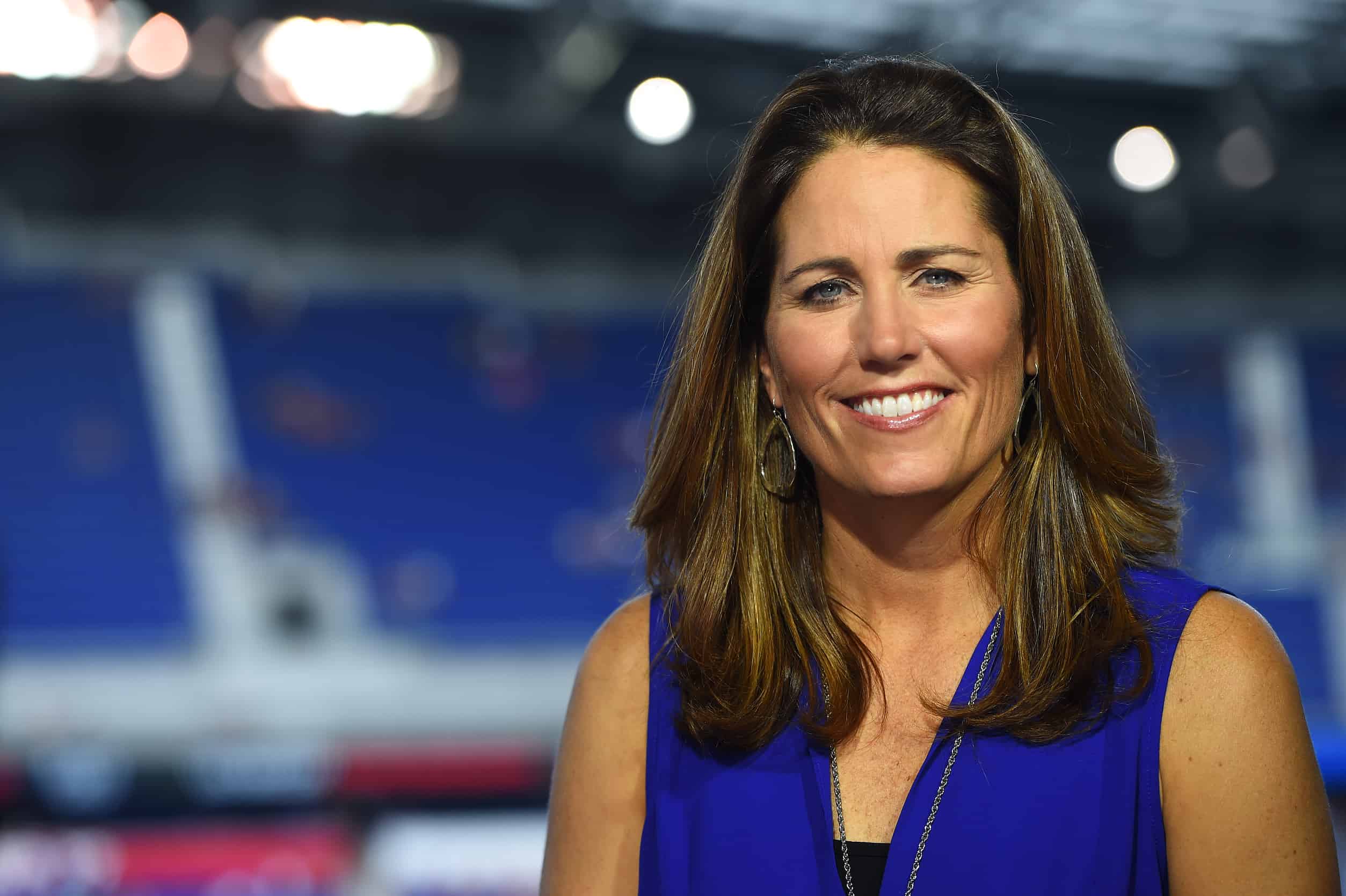 Julie Foudy during the United States Women's National Soccer Team/South Korea Women's National Football Team international friendly match. (Photo by Joe Faraoni / ESPN Images)