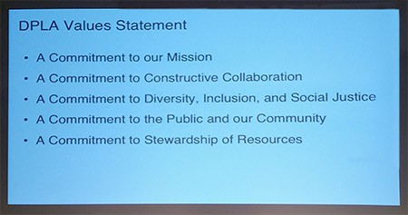 DPLA values statement