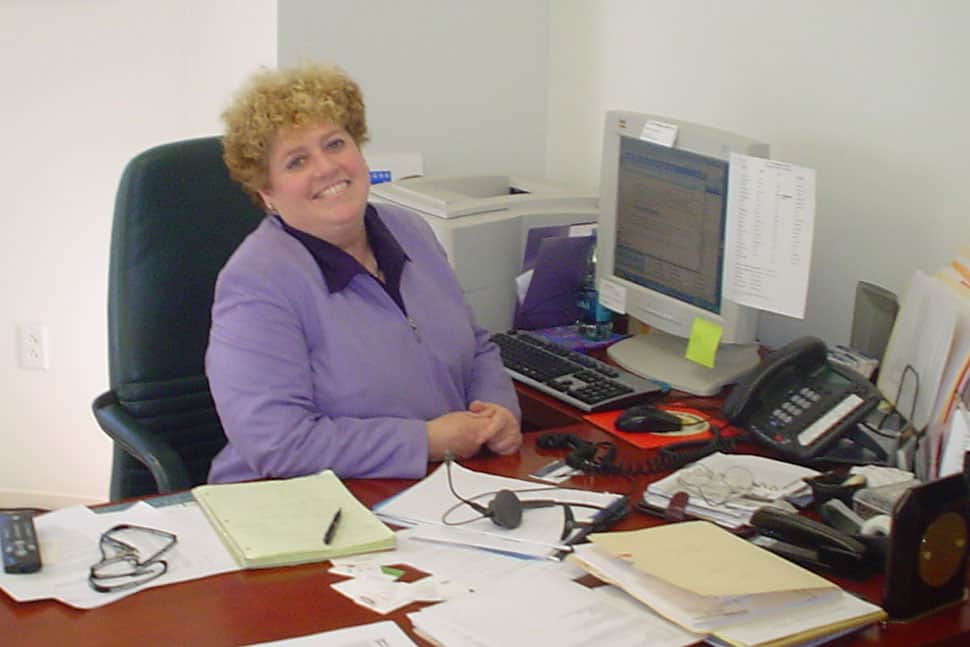 Emily Sheketoff in her Washington, D.C., office.