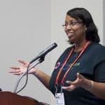 Desiree Alexander, Instructional Technology Supervisor for Caddo Parish Public Schools and founder of Educator Alexander Consulting, speaks at the American Library Association’s 2017 Annual Conference and Exhibition in Chicago on June 24, 2017