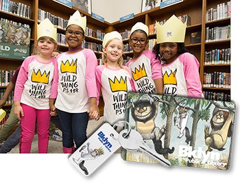 Earlier this year Brooklyn (N.Y.) Public Library introduced a special edition Where the Wild Things Are card with a launch event at Park Slope’s PS 118, the Maurice Sendak Community School. 