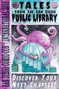 San Diego Public Library partnered with ToshWerks, a local design studio, to create limited-edition library cards for Comic-Con 2016. 